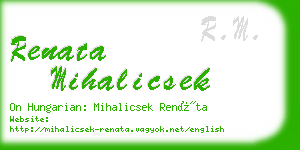 renata mihalicsek business card